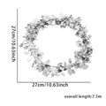 Ghirlanda di laurea argento decorazione festiva con design tocco accademico lunga 7,5m - Stile Toga da Dottore Argento / Circa 7,5m