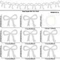 Silver glitter bow garland kit for birthday party decorations with 3m hanging rope - Glitter Silver Bow Style / Rope Length 3M