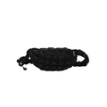 Bolso bandolera acolchado negro de diseño minimalista con correa ajustable moderna - Negro
