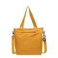 Sac fourre-tout jaune imperméable en nylon avec bandoulière et poches latérales - Jaune