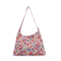 Sac hobo en toile avec imprimé floral coloré pour un style printanier quotidien - Motif Floral Rouge et Bleu (Style 1)