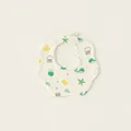 Breathable cotton gauze flower bib for infants with cartoon whale and jellyfish patterns - Ocean World (PS26004)