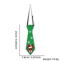 Groene kerststropdas voor kinderen met rendier en verstelbare elastische band - Kerst stropdas / Groen Rendier Hoofd