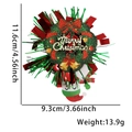 Ausziehbarer Weihnachts-Kartenhalter mit Kranz, roter Schleife und Glocke - Weihnachtskranz-Stil