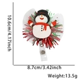 Ausziehbarer Weihnachts-Schneemann-Ausweishalter, Maße 10,6x8,7cm und Gewicht 13,5g - Weihnachtsschneemann Stil