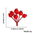 Specifiche dettagliate delle bacche di melograno rosse artificiali per decorazioni - Rosso