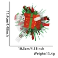 Weihnachtsgeschenk-Ausweishalter mit Socke und Maßen von 11,4 cm x 10,5 cm in Rot - Geschenkbox-Version