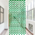 Tenda di lamé a forma di albero di Natale verde per decorazione murale feste - Albero di Natale Foglia Verde 1m*2m