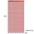 Tenda decorativa per San Patrizio con fiori rossi 1x2m per pareti di feste - Trifoglio Rosso / 1m*2m