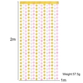 Saint Patrick Day floral backdrop curtain in gold, pink and white colors, 1x2m size - Gold Silver Rose Gold Shamrock / 100cmx200cm Pack