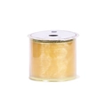 Golden shimmering organza ribbon roll for Christmas gift wrapping and DIY crafts - Golden Ribbon