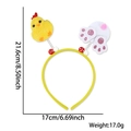 Easter headband with yellow plush chick and sparkling rabbit motifs for festive party - Chick & Bunny Tail
