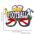 Lunettes de fête football avec silhouettes de joueurs et largeur de 17 cm - Taille unique / Lettres de Football de Coupe de Bière