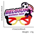 Belgium football team theme party glasses for soccer world cup fans decorative eyewear - Belgium Football Team Style