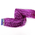 Magenta Metallic-Fransenvorhang für Partys mit weihnachtlicher Verpackung dekorieren - 18cm Rose Red (Single Card)