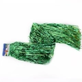 Grüner Metallic-Fransenvorhang für Partydekoration mit Weihnachts-Ornament-Verpackung - 18cm Green (Single Card)