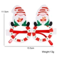 Monture de lunettes de Noël avec bonnet de Père Noël et décorations pour photos de fête - Taille unique / Style Pain d'Épices du Père Noël