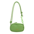 Mini borsa a tracolla chic in pelle PU verde chiaro con catena di plastica spessa - Verde