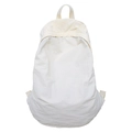 Zaino minimalista in nylon bianco da donna con texture leggera e resistente all'acqua - Bianco