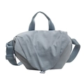 Bolso bandolera impermeable de nailon azul claro con correa ajustable y asas - Azul