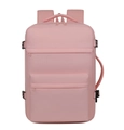 Dettaglio dello zaino rosa in tessuto oxford impermeabile con maniglia laterale - Rosa