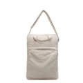 Vielseitige cremefarbene Laptoptasche mit verstellbarem Schultergurt und Tragegriffen - Cremeweiß