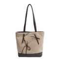 Borsa tote invernale in sherpa con finiture in pelle marrone e dettagli a fiocco - Stile Secchiello Multiuso