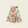 Abito estivo linea A senza maniche per bambina con stampe graffiti astratte colorate - 80 / Rosso