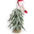 Mini-Weihnachtsbaum mit Schneeflocken-Nadeln und natürlichem Sackleinen-Sockel Dekor - 40cm Kiefernturm Stil