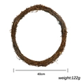 Ghirlanda di vite naturale da 40 cm per artigianato natalizio fai-da-te e decorazioni - 40CM