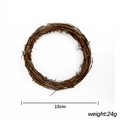 Base per ghirlanda natalizia fai-da-te 15cm in rattan naturale per decorazioni - 15CM