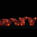 Leuchtendes rotes Netz-Weihnachtsband mit warmen LED-Lichtern für die Baumdekoration - 1m / Rot (Warmes Licht)