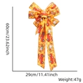 Fiocco decorativo per il Ringraziamento con zucche e camion misura 60cm per 29cm - Camion Zucca Doppio Strato