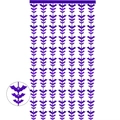 Halloween purple bat fringe curtain for spooky party backdrop wall decoration - Purple / 100x200cm