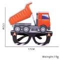 Construction dump truck party glasses in orange and black for kids birthday props - Dump Truck Style