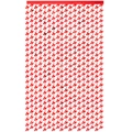 Tenda a frange rossa con colombe della pace per decorazione fondale di Natale - Rosso