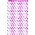 Rideau à franges violet laser avec silhouettes de colombes pour décor de fête festif - Rose rouge