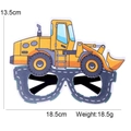 Bulldozer party sunglasses for construction theme birthday party with size dimensions - Loader Style D