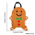 Sacchetto regalo di Natale a omino di pan di zenzero con dimensioni e peso - Borsa di Natale / Omino di Pan di Zenzero