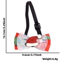 Papillon natalizio per animali con nastri rossi e verdi e decorazione a cappellino - Sciarpa per Animali / Stile Cappello di Natale