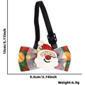 Papillon natalizio per animali con Babbo Natale e nastro decorativo rosso e verde - Sciarpa per Animali / Babbo Natale