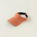 Bright orange children's sun visor with elastic adjustable band in breathable fabric - One Size (3-8 Years) / Sunset Orange