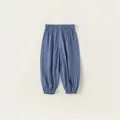 Kids breathable mosquito pants in misty blue featuring elastic waist and cuffs - Blue / 80