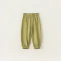 Light green toddler mosquito pants with elastic waist and cuffs in a breathable fabric - Green / 80