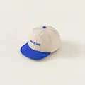 Kids baseball cap in beige and royal blue with Good Day embroidery for sun protection - One Size / Blue