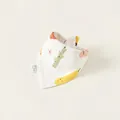 Bavoir bébé imperméable en coton avec imprimé floral mignon et bouton pression - Bandana en Coton / Imprimé Tomate Rouge (PS26003)