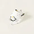 Bavoir en coton imperméable pour bébé avec motif de camion de chantier et bouton-pression - Bandana en Coton / Hélicoptère Blanc (PS26003)