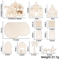 Puzzle decorativo in legno fai-da-te per Eid con moschea e cammello, 15,5x9,8 cm - Stile Moschea E Cammello (Ornamento Puzzle Medio Oriente A)