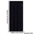 Black football party fringe curtain backdrop for DIY decoration 100cm x 200cm size - 1x2 Meters / Glossy Black Fringe Curtain
