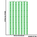 Tenda a frange con foglie di Monstera 103x200cm per decorazione festa a tema foresta tropicale - 1m*2m / Stile Monstera Doppio Verde